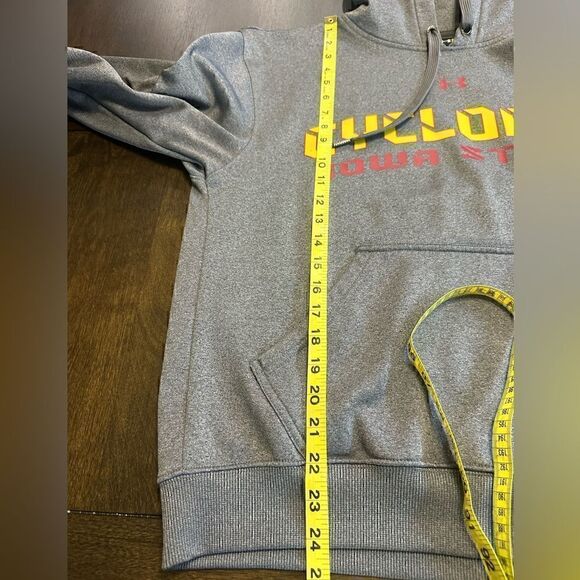 Under Armour Mens Small Iowa State Cyclones Gray Hoodie - Picture 7 of 7